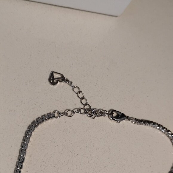 Tennis Necklace with Rhinestones - Picture 2 of 6